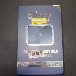 Blissy Standard 100% Mulberry Silk Pillowcase Navy Blue 20707
